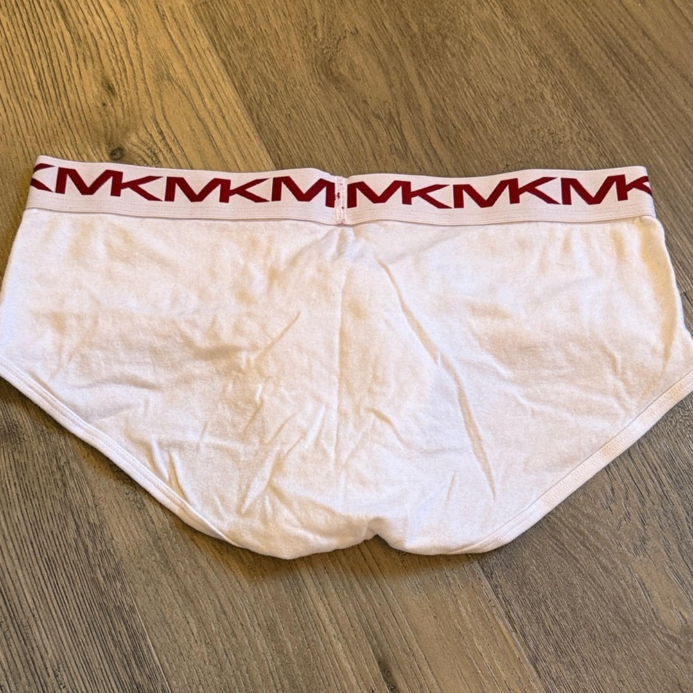 Michael Kors Red and White Logo Briefs - Picture 3 of 4